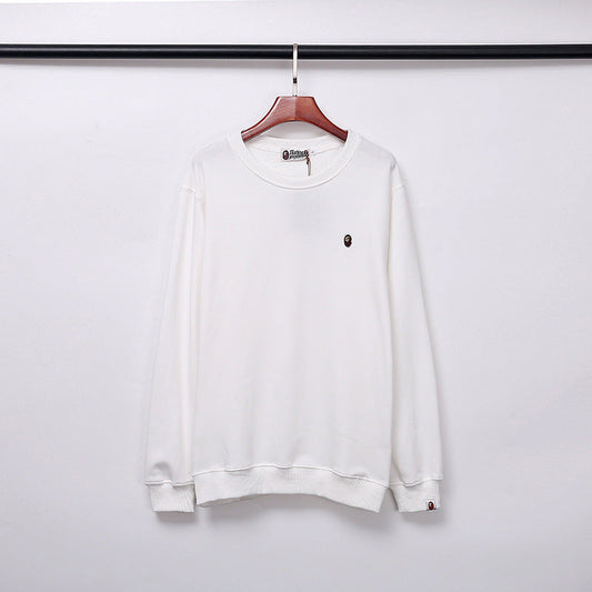 Bathing Ape Fall/Winter Male and Female Couples Wear Crew Neck Pullover Sweatshirt